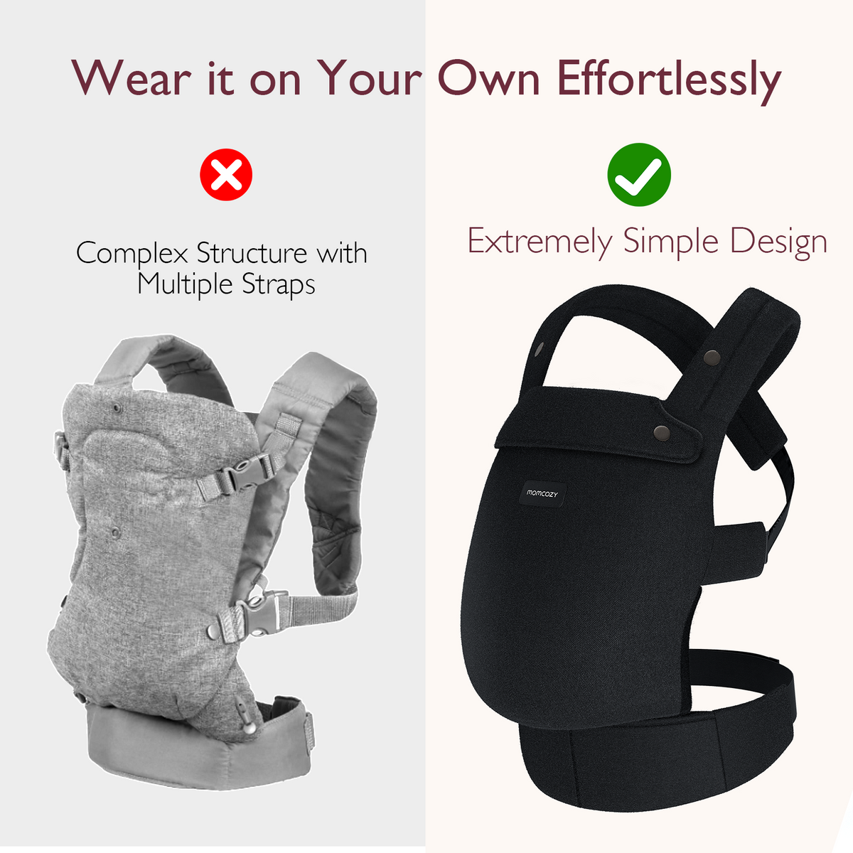 Momcozy PureHug Ergonomische Babytrage