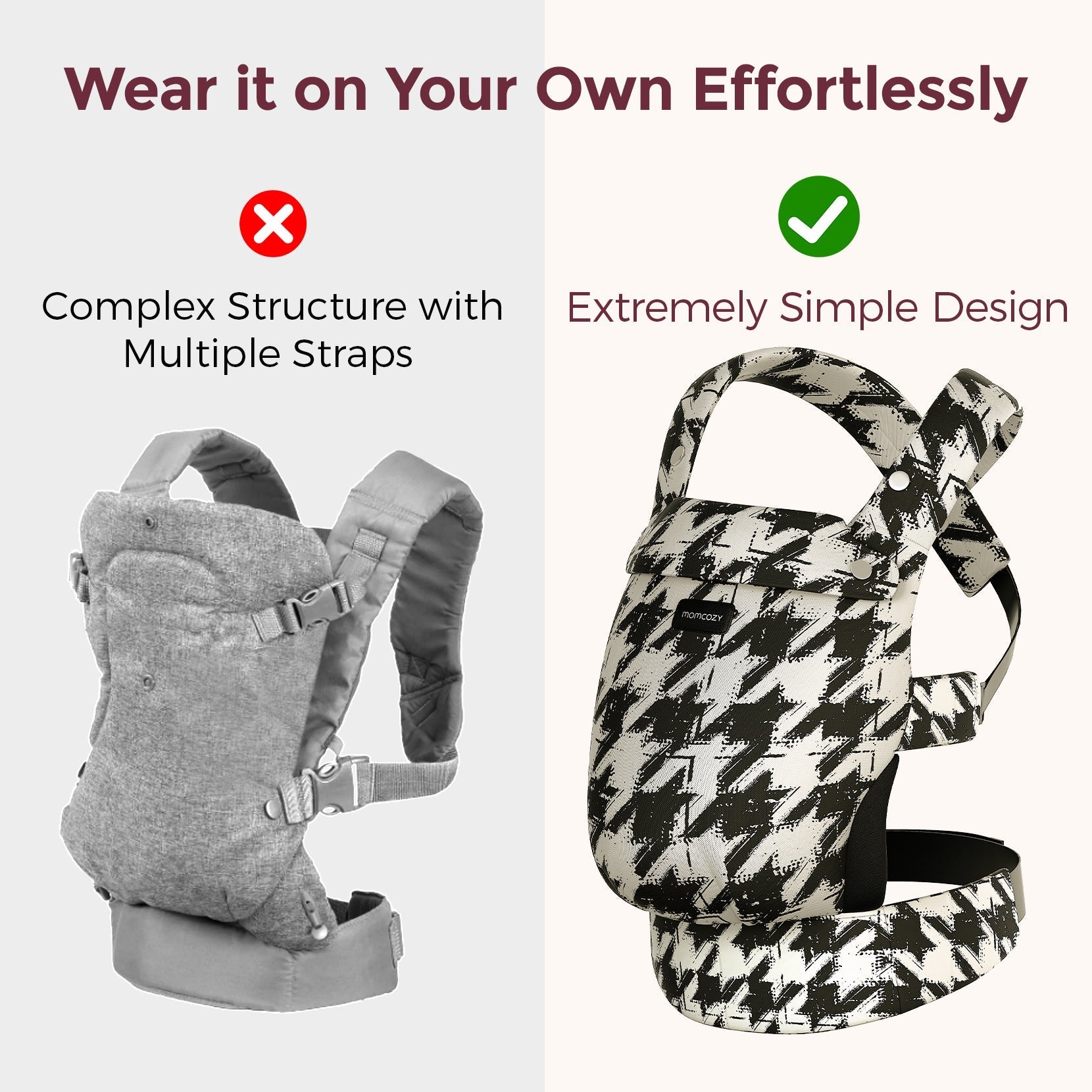 Momcozy PureHug Ergonomische Babytrage