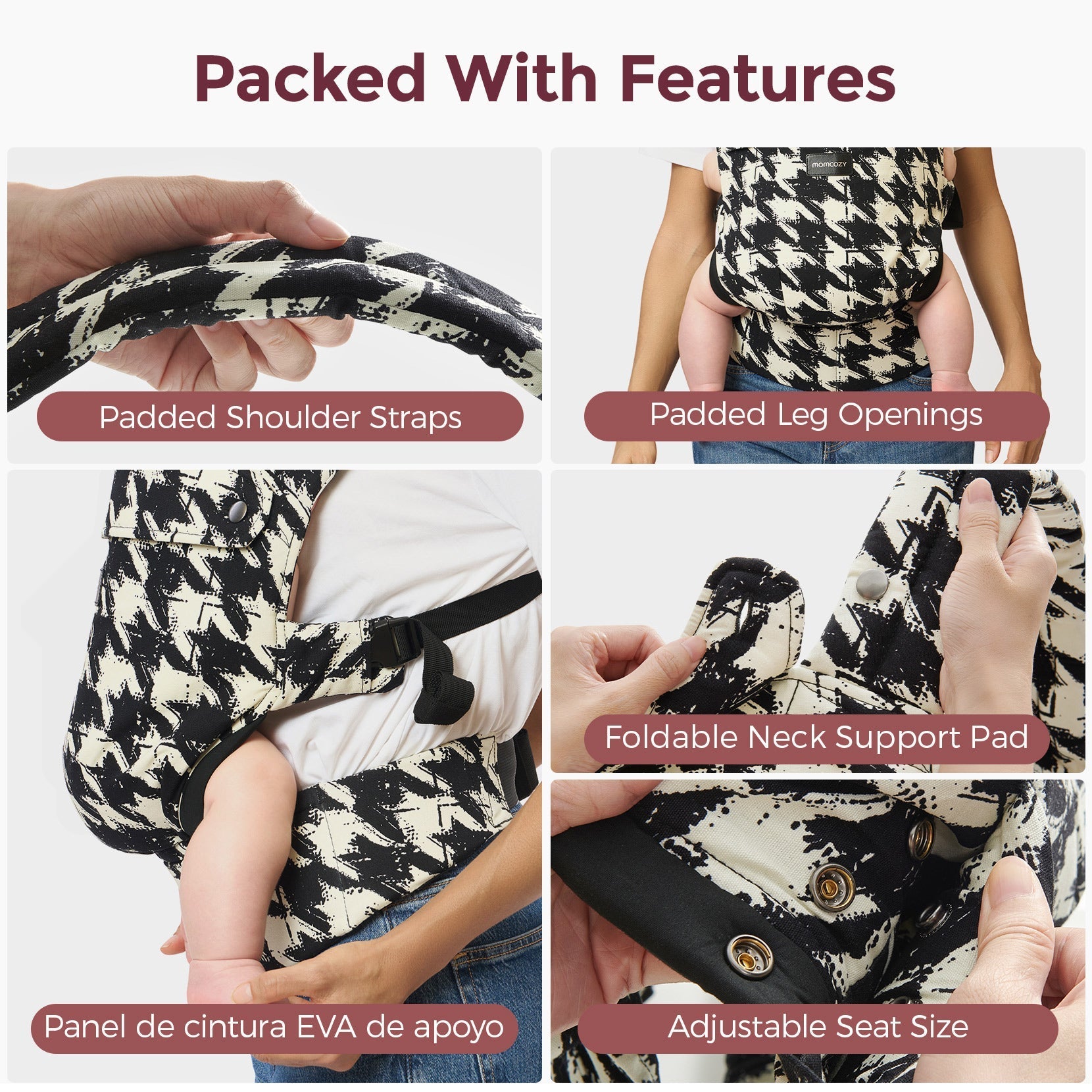 Momcozy PureHug Ergonomische Babytrage